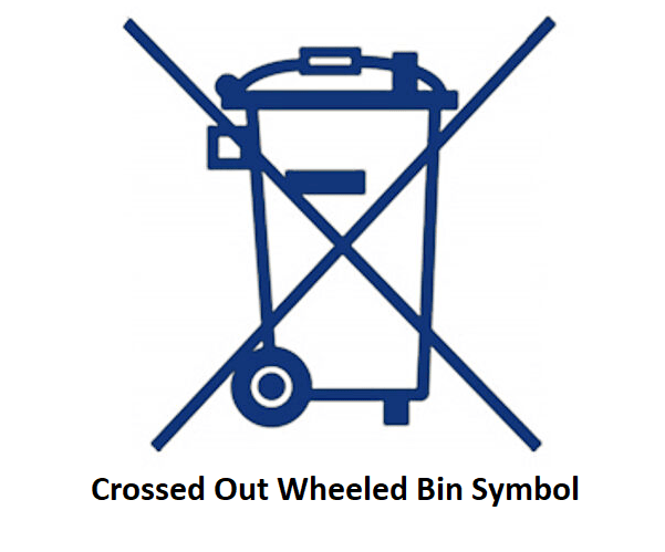 crossed out wheeled bin symbol